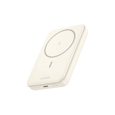 Imagen de Power Bank MagSafe de 10000mAh | 20W | Carga Inalámbrica y por Cable USB-C | Sistema de Protección Inteligente | Tecnología de Carga Rápida | Ultra Delgado | Ultra ligero | Compatible con iPhone 15/14/13/12 | Color Beige.