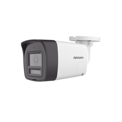 Imagen de [Audio Bidireccional + Dual Light + ColorVu] Bala TURBOHD 4K (8 Megapixel) / Lente 2.8 mm / 30 mts IR EXIR + 20 mts Luz Blanca / Micrófono y Bocina Integrado / Exterior IP67 / Metal / dWDR
