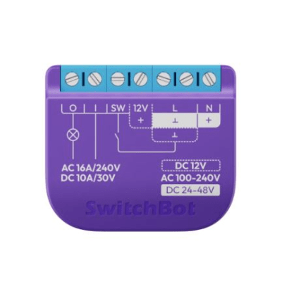 Imagen de Switch Relevador Inteligente conectividad inalambrica Wifi y BLE / Salida Contacto Seco / Compatible con asistentes de voz / Dimensiones 42x36x16 mm