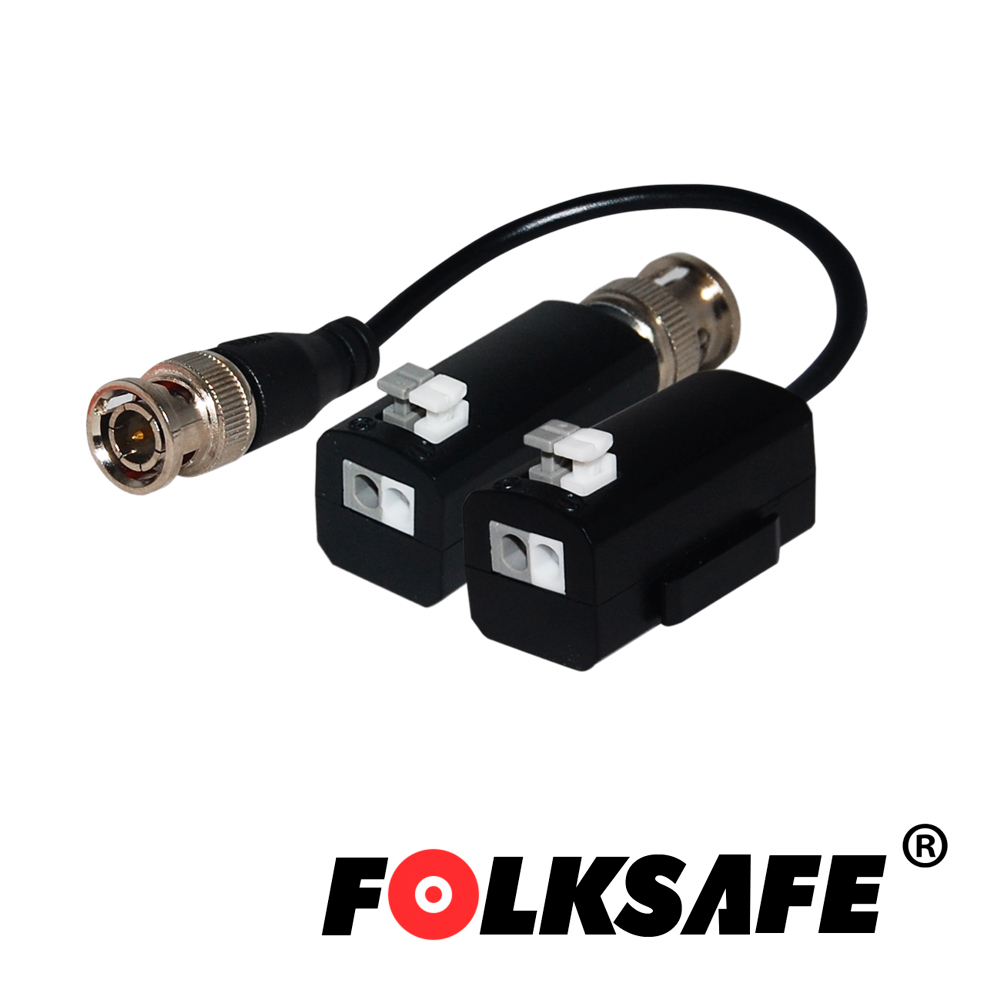 TRANSCEPTOR HD FOLKSAFE FS-HDP4101C TRANSMISOR / RECEPTOR DE VIDEO PASIVO 1CH TIPO PUSH-IN, DISTANCIA MÁXIMA DE 320MTS DE CABLEADO PARA VIDEO AHD 1.3MP, 180MTS 5MP AHD, COMPATIBLE CON TODAS LAS MARCAS DE CÁMARAS CON FORMATO HD-TVI / CVI / AHD / CVBS. 720P