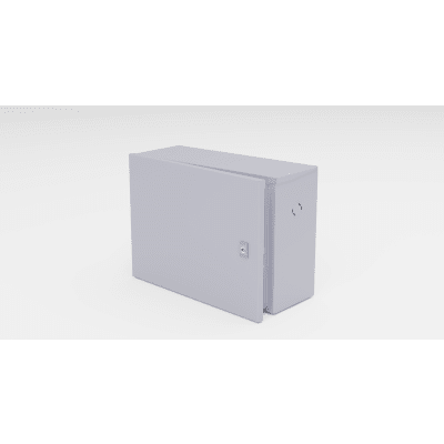 Imagen de Gabinete para instalación de 1 Batería , Fabricado en Lámina Galvanizada, Accesorios para poste (No incluidos)