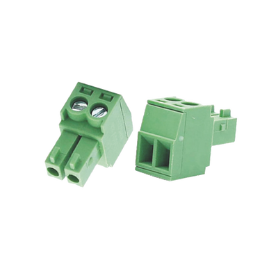 Imagen de Bornera Verde Conector Macho de 3.5 mm para Paneles de Acceso, Cámaras, Múltiples Dispositivos/ 2 Tornillos