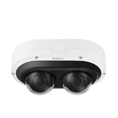 Imagen de Camara Multi sensor IP 6MP x 2 CH con Inteligencia Artificial / Lente Mot.  3.54 a 6.69mm / WDR 120dB / H.265 / RanuraSD / Protección IP67 IK10 NEMA4X / IR 25m