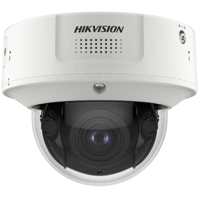 Imagen de Domo IP 8 Megapixel / Lente Mot. 2.8 a 12 mm /  DARKFIGHTER / WDR 120 dB / IK10 / 30 mts IR / Conteo Facial / Detección Facial / Interior / PoE / Búsqueda por Atributos / Micrófono Integrado / Micro SD