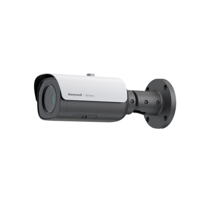 Imagen de Bala IP 5 MP / Lente Mot. 5 a 50 mm / Exterior Calentador Integrado / IR 60 m / Detección Facial / Movimiento / Sabotaje / Merodeo / Intrusión / Alarmas y Audio I/O / ONVIF / NDAA / PoE / H.265 / IP67 / IK10 / Serie 60 / Honeywell Security