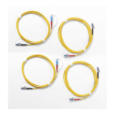 Imagen de Kit de Cables de Referencia de Comprobación Monomodo CertiFiber® Pro, Para Fibras con Conectores LC (2 SC/LC Metálico, 2 LC/LC Metálico), de 2 Metros