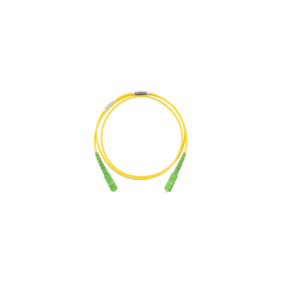 Imagen de Jumper de Fibra Optica Monomodo 9/125 OS2, SC/APC-SC/APC Simplex, OFNR (Riser), Color Amarillo, 5 Metros