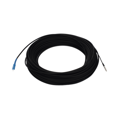 Imagen de Rollo de Fibra Óptica Drop Redonda G657A2 Monomodo Simplex de 100 Metros con Conectores SC/UPC-SC/UPC para Instalaciones Aéreas o a la Intemperie