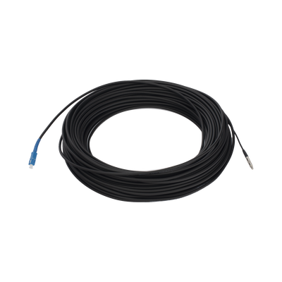 Imagen de Rollo de Fibra Óptica Drop Redonda G657A2 Monomodo Simplex de 50 Metros con Conectores SC/UPC-SC/UPC para Instalaciones Aéreas o a la Intemperie