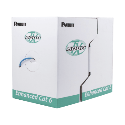 Imagen de Bobina de Cable UTP 305 m. de Cobre, TX6000™ PanNet, Reelex, Azul, Categoría 6 Mejorado (23 AWG), PVC (CM), de 4 pares