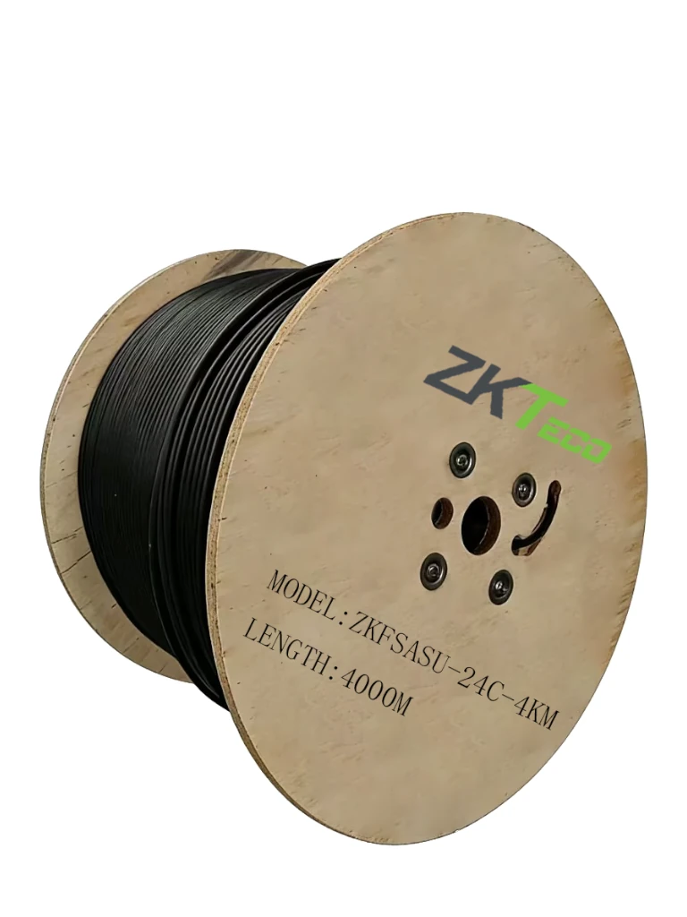 TCE - ZKFSASU-24C-4KM - Fibra ÓpticaADSS G.652D, Monomodo de 24 Hilos, Exterior, Span 100, Loose Tube (Costo por carrete de 4 km)