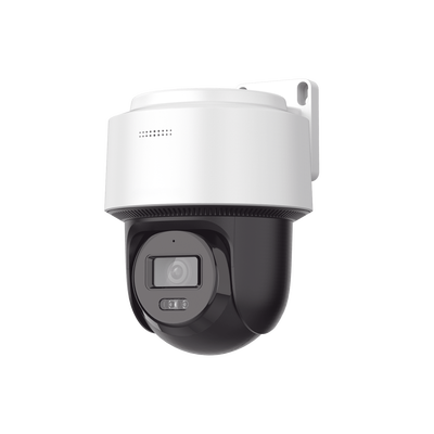 Imagen de [SIN MARCA O LOGO][FlexVu] Domo PT IP 4 Megapixel / Lente 4 mm  / Dual Light (30 mts IR + 30 mts Luz Blanca)  / Autoseguimiento en Humanos / PoE / IP66 / Micrófono y Bocina Integrado / Micro SD / Incluye Montaje de Pared o Techo /