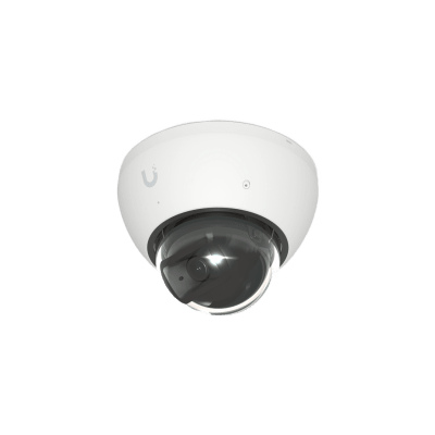 Imagen de Cámara UniFi Protect G5 AI Dome Blanco, Para Interior o Exterior, 4K (8MPX), Ángulo 109.9°. Visión Nocturna IR Hasta 40m, Detecciones Inteligentes de Rostros y Placas, Audio Bidireccional, Protección IP66, Anti-Vandalismo