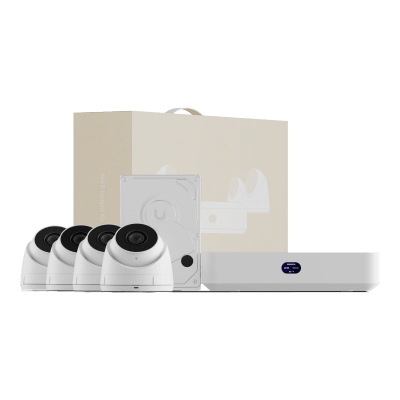 Imagen de UniFi Protect UNVR Instant Kit – Solución Todo en Uno con NVR Instant, 4 Cámaras G5 Turret Ultra y Disco Duro de 1 TB para una Configuración Rápida y Sencilla