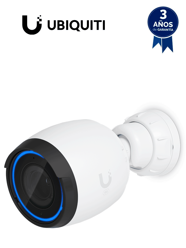 Ubiquiti UVC-G5-PRO - Cámara IP bullet 4K/ Zoom óptico de 3X/ Visión nocturna de hasta 25m/ Detección de eventos/ Alimentación PoE/ Micrófono integrado/ Administrable a través de UniFi Protect