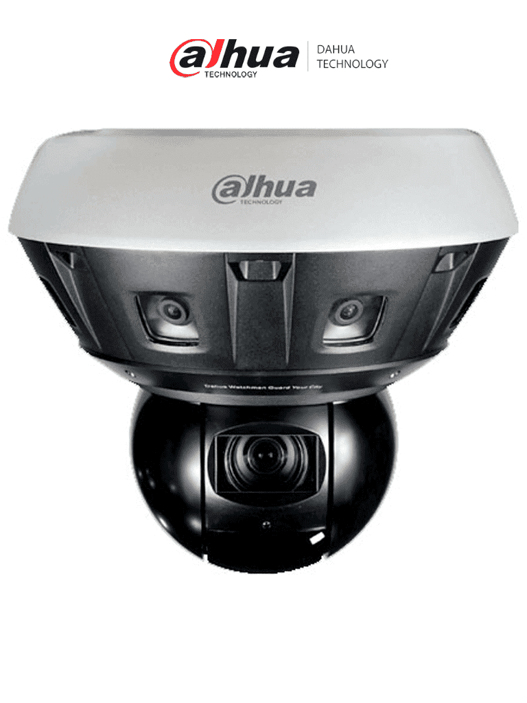 DAHUA DH-PSDW81642M-A360-D440 - Cámara IP panorámica multisensor 8x2MP, PTZ de 40x zoom óptico y 4MP, con tecnologías WizMind, Starlight, Smart Tracking, IR 400m, H.265, certificación IP66, entradas y salidas de audio (2) y alarma (7)
