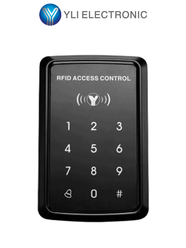 YLI YK968 Control de Acceso Touch Soporta 1000 Usuarios con Tarjetas ID 125 kHz o Password IP65 para Interior y Exterior Entrada Wiegand