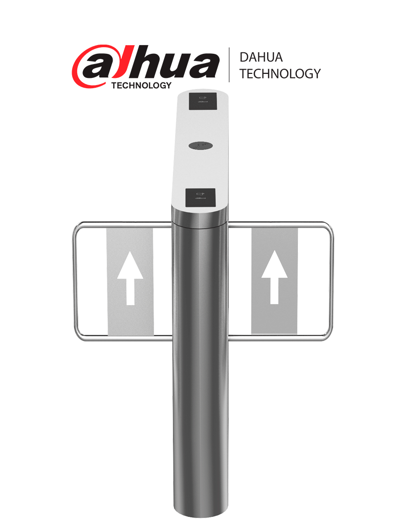 DAHUA ASGB511H-R - Swing Barrier Derecha para exterior/ Un carril/ Motor Electrico CD/ Acero Inoxidable/ Puerto RS232/ Soporta Conteo de Entrada y Salida/ 20personas x minuto/ Entrada de Alarma de Incendio para desbloqueo/