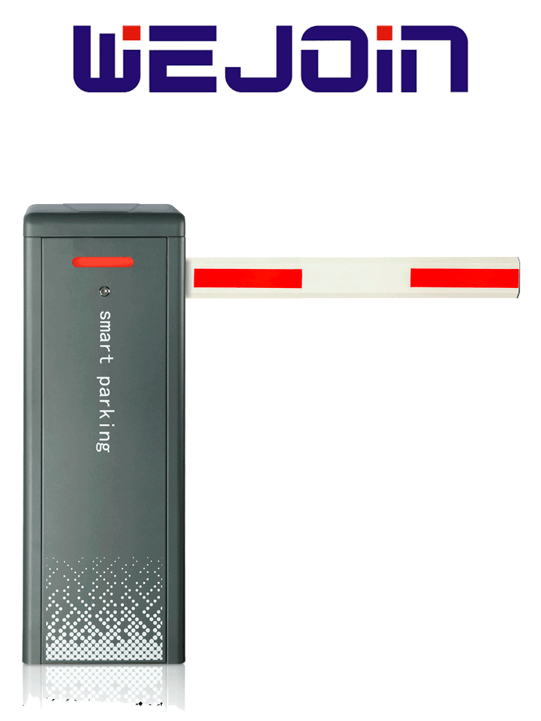 WEJOIN WJDZE2BLL34 -Barrera Vehicular Izquierda de Alto Flujo – 24V cc, Brazo Octagonal de 4.5 m, Velocidad Ajustable de 3 a 6 Segundos, Cambio de Dirección Fácil