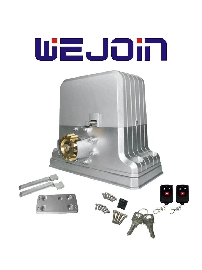 WEJOIN WJKMP202 - WJKMP202 Motor para Portón Corredizo 1800 kg  Finales de Carrera Físicos Compatible con Cremallera WJKJCT