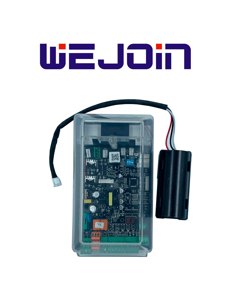 WEJOIN WJBGMBLACK - Panel de control para barrera / Logica digital de control / Contactos UP DOWN / RS485 / Incluye capacitor
