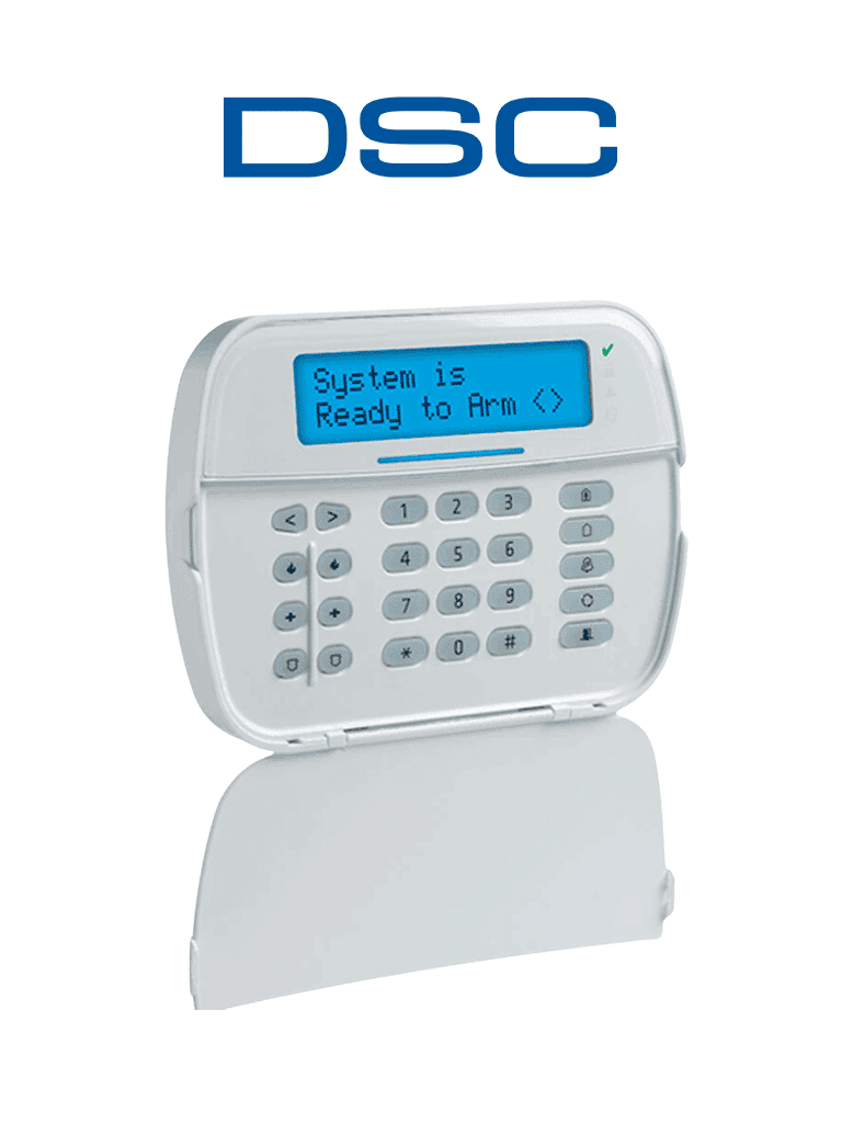 DSC-HS2LCDPRO - Teclado Cableado LCD Alfanumérico admite 248 zonas con 32 caracteres compatible con  panel PRO