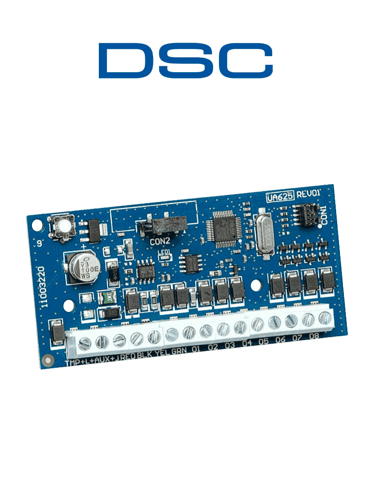 DSC HSM2208 - Módulo Expansor de 8 Salidas Programables de baja corriente compatible con panel NEO, PRO