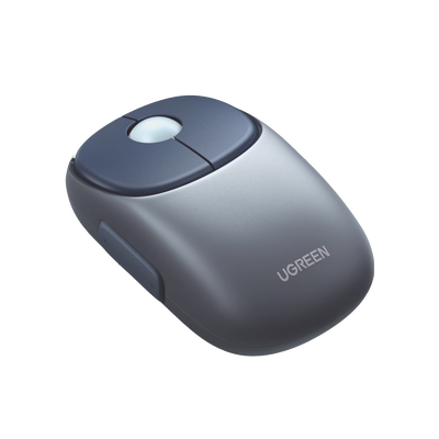 Imagen de Mouse Inalámbrico  FUNï¼‹ / Recargable / 2.4G & Bluetooth / 4 Niveles de DPI / Silencioso / Ergonómico / 5 Botones / Compatible con Windows, macOS 10.5, Android iOS Linux y Chrome OS / Color Azul