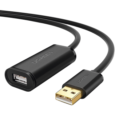 Imagen de Cable de Extensión Activo USB 2.0 / 10 Metros / Macho-Hembra / Booster individual FE1.1S incorporado / Velocidad de hasta 480 Mbps / Ideal para impresoras, consolas , Webcam, etc.