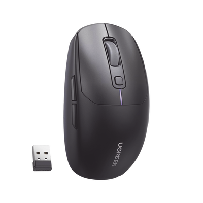 Imagen de Mouse Gaming Inalámbrico| 5000 DPI | 5 Niveles de DPI  |6 Botones | Recargable | Tri-Modo USB/BT/2,4 GHz | Diseño Ergonómico | Alta Capacidad de Batería | Luz Led | Compatible con Windows macOS Android iOS Linux.