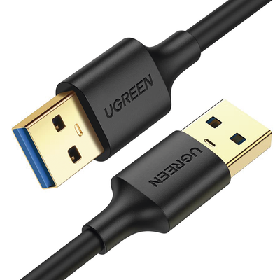 Imagen de Cable USB-A 3.0 a  USB-A 3.0 / 3 Metros / Macho a Macho / Conector Niquelado / Núcleo de Cobre Estañado / Blindaje Múltiple / Velocidad 5Gbps / No Requiere Controlador / Compatible con USB 2.0 Y USB 1.1