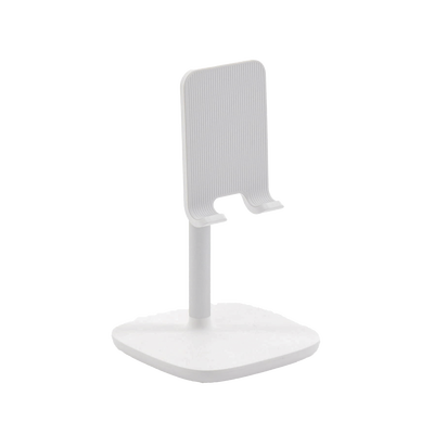 Imagen de Soporte para Telefono Celular & Tablet / Ajustable de 5° a 45° / Base Antideslizante / Proteccion de Silicona / ABS / Amplia Compatibilidad con dispositivos de 4'' a 7.9'' / Color Blanco