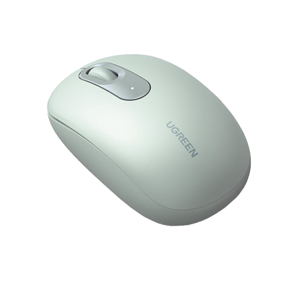 Imagen de Mouse Inalámbrico 2.4G 800/1200/1600/2400 DPI / Función de 3 botones / Alcance 10m / Silencioso / Ergonómico / Anti-caída y Anti-interferencias / Color Verde / Batería Alcalina AA (incluida).