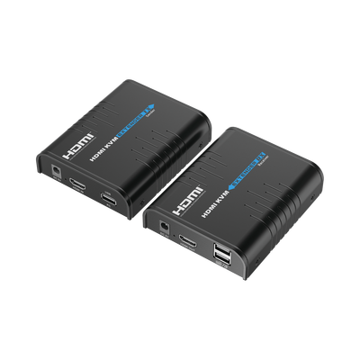 Imagen de Kit extensor KVM (HDMI y USB) hasta 120 metros / Resolución 1080P @ 60 Hz / Soporta STP y UTP CAT6 /  Soporta Switch Gigabit para control KVM múltiple / Soporta hasta 253 receptores / Transmite el Video y Controla tu DVR vía USB