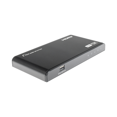 Imagen de Divisor (Splitter) HDMI 4K de 1 Entrada a 4 Salidas (Simultaneas) / Soporta 4K×2K  / Ajuste de resoluciones EDID / HDR / HDMI 2.0 /  HDCP 2.2  / Permite mezclar pantallas en 4K y 1080P