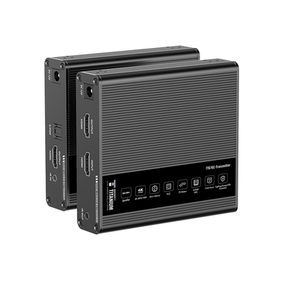 Imagen de Kit Extensor HDMI para distancias de 70 metros / Resolución 4K x 2K@ 60 Hz/ Cat 6, 6a y 7 / IPCOLOR / CERO LATENCIA / SIN COMPRIMIR / Uso 24/7 / Puerto S/PDIF / Soporta ARC / Salida Loop / Alimente solo el Tx (PoC) / Control IR