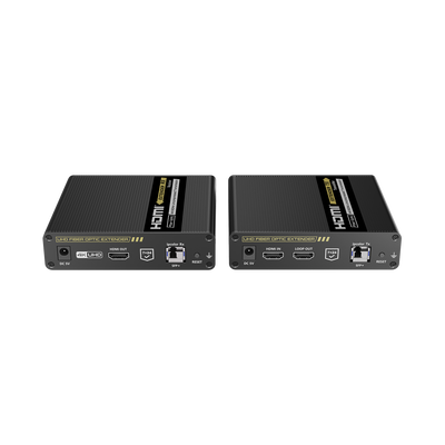 Imagen de Kit Extensor HDMI por FIBRA ÓPTICA 10G a 40 Km / Resolución 4K@60Hz/ Monomodo (SMF) / IPCOLOR PIXEL / Cero Latencia/ Sin Comprimir / S/PDIF / ARC / RS-232 / Salida Loop / Transceptores Ópticos (GBIC) Incluidos / IR bidireccional.