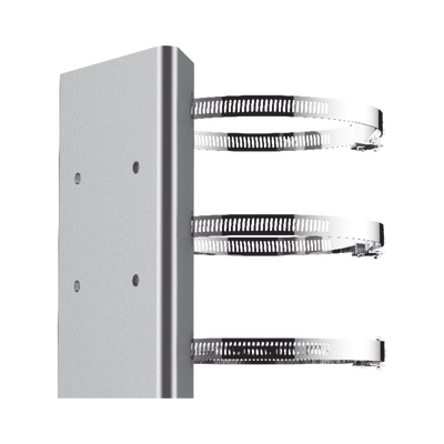 Imagen de Montaje de Poste para PTZ / Acero Inoxidable / Compatible con PTZ HIKVISION