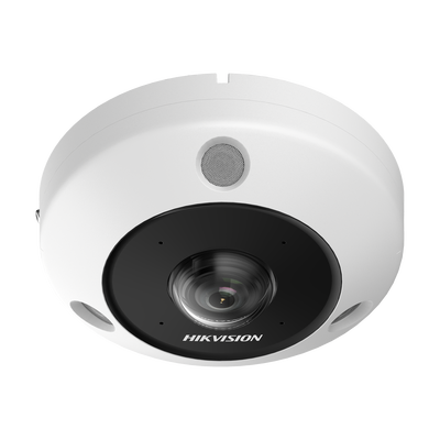 Imagen de Fisheye IP 6 Megapixel / 180° - 360° / Dewarping / Heat Map / HEOP 2.0 / Conteo de Personas / IP67 / IK10 / 15 mts IR / Entrada y Salida de Audio y Alarma / Múltiples Vistas / Micrófono Integrado