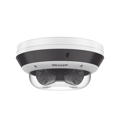 Imagen de PanoVu Series / Vista Panorámica 360º / 4 Lentes Mot. 2.8 a 8 mm (4 Megapixel por Lente) / 16 Megapixel en Total / WDR 120 dB / DARKFIGHTER / Exterior IP67 / IK10 / PoE+ / 30 mts IR / Micro SD