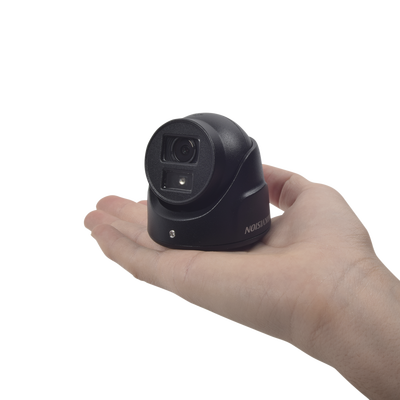 Imagen de Ultra Mini Turret TURBO 2 Megapixeles (1080p) / Gran Angular / Lente 2.8 mm / 20 mts IR EXIR / Exterior IP67 / 4 Tecnologías (TVI / AHD / CVBS) / dWDR / Color Negro