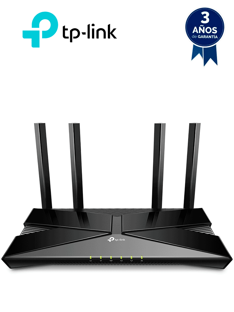 TP-LINK Archer AX10 - Ruteador WiFi 6 AX 1500 Mbps con 1 puerto WAN RJ45 Gigabit Ethernet, 4 puertos LAN RJ45 Gigabit Ethernet, tecnologías MU-MIMO 2X2 y OFDMA, además 4 antenas con Beamforming.