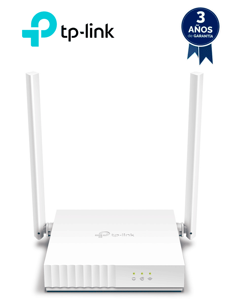 TP-LINK TL-WR820N -  Router inalámbrico WISP de 2.4 GHz de 300 Mbps con 2 antenas externas omnidireccionales de 5 dBi, 2 puertos LAN 10/100 Mbps y 1 puerto WAN 10/100 Mbps.