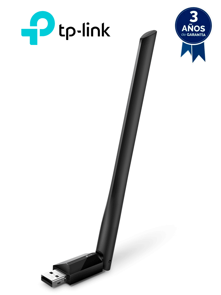 TP-LINK  Archer T2U PLUS - Adaptador USB inalámbrico doble banda AC 600 Mbps, antena de alta ganancia.