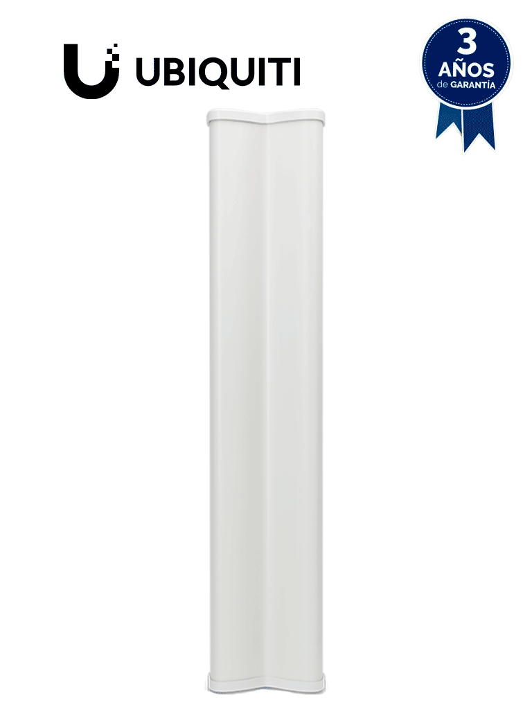 UBIQUITI AM-2G15-120	- Antena sectorial Airmax 2.4GHz de exterior con 15 dBi y apertura de 120 grados. Compatible con ROCKETM2.
