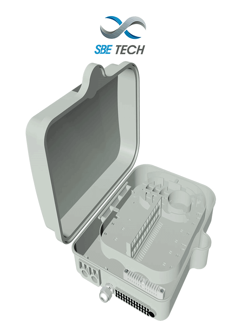SBE TECH SBE-CDEXTFTTX2X24NL - Caja de Distribución para FTTx para exterior Nueva Línea de 2x24, IP 65