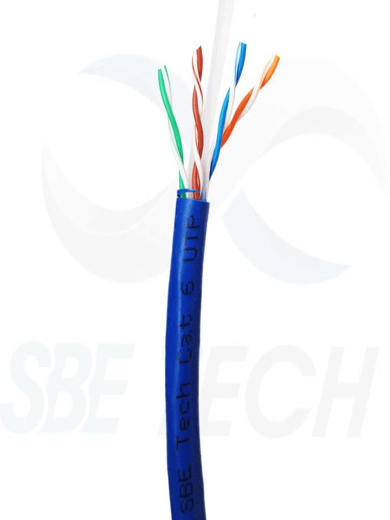 SBE TECH SBE-UTPC6UCERT-BL-NP - CABLE UTP CAT6/ 100% COBRE/CAJA 305 METROS/ COLOR AZUL/ 23 AWG/ SEPARADOR CENTRAL/