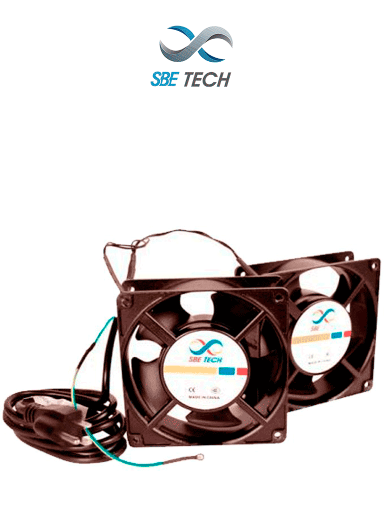 SBE TECH J2VENTN127V- Par de extractores para gabinete, extractor de 4 1/2 pulgadas de diámetro