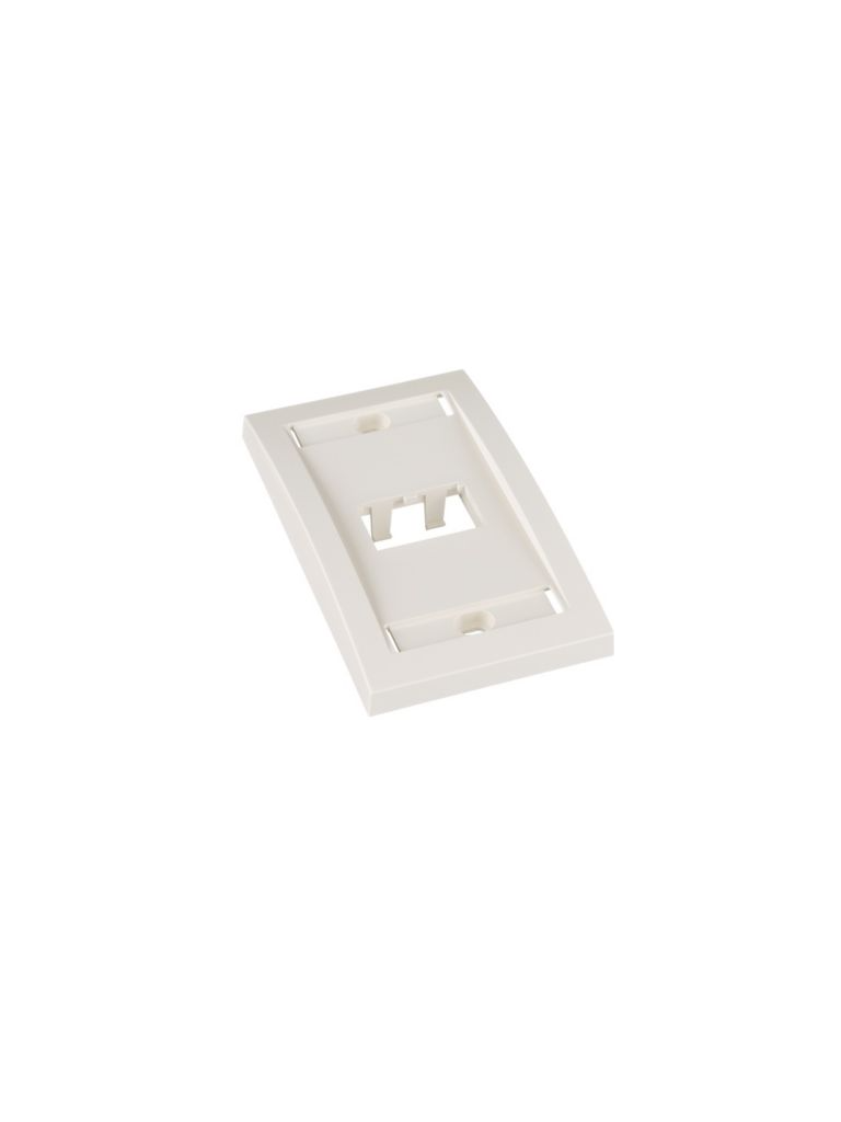 PANDUIT CFPE2IWY Placa de pared Vertical  / 2 Puerto /Mini-com / Blanco hueso / Con espacio para etiquetas