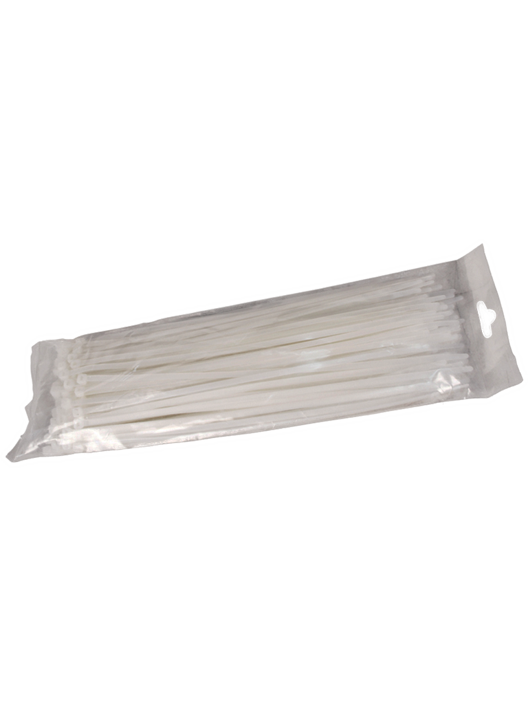 SAXXON CN25X100 - Cincho sujetacable / 2.5  mm X 100  mm / Blanco / Bolsa con 100 piezas / Nylon